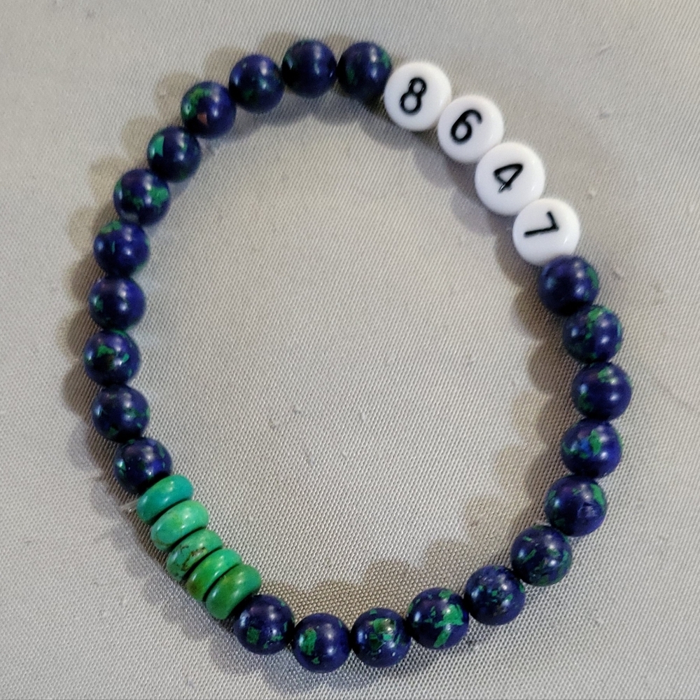 Azurite & Turquoise Good Trouble Bracelet